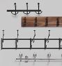 Iron Double Hook Rack