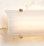 Willamette 28&quot; LED Pearl White Fluted Sconce