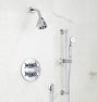 Connor Cross Handle Thermostatic Shower Set With Handshower