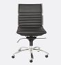 Dirk Low Back Swivel Office Armless Chair