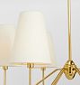 Berkshire 6-Arm Chandelier with Linen Shades