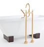 Blair Lever Handle Floor Mounted Tub Filler With Handshower