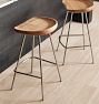 Randle Tractor Counter &amp; Bar Stool with Metal Legs