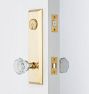 Putman Octagonal Knob / Knob Exterior Door Hardware Tube Latch Set