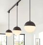 Palo Alto 8&quot; Globe Track Light Pendant