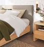 Valley Bed with Upholstered Headboard