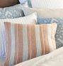 Woven Silk Striped Pillow Cover