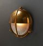 9&quot; Seabeck Halflid Round with Cage Bulkhead Sconce