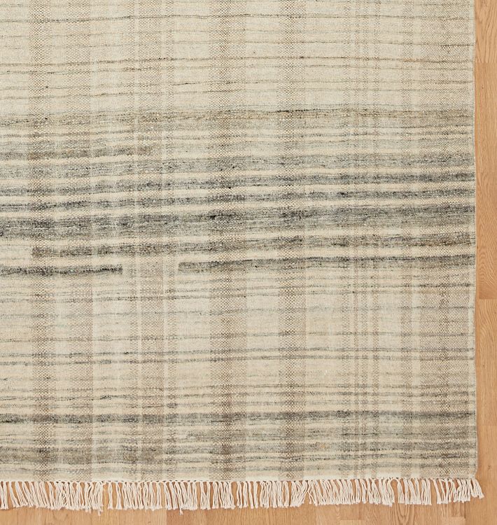 Plaid Dhurrie Flatweave Rug