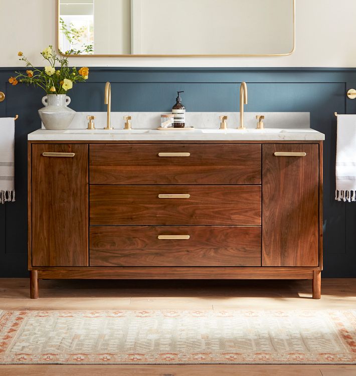 Warrenton Walnut Double Vanity