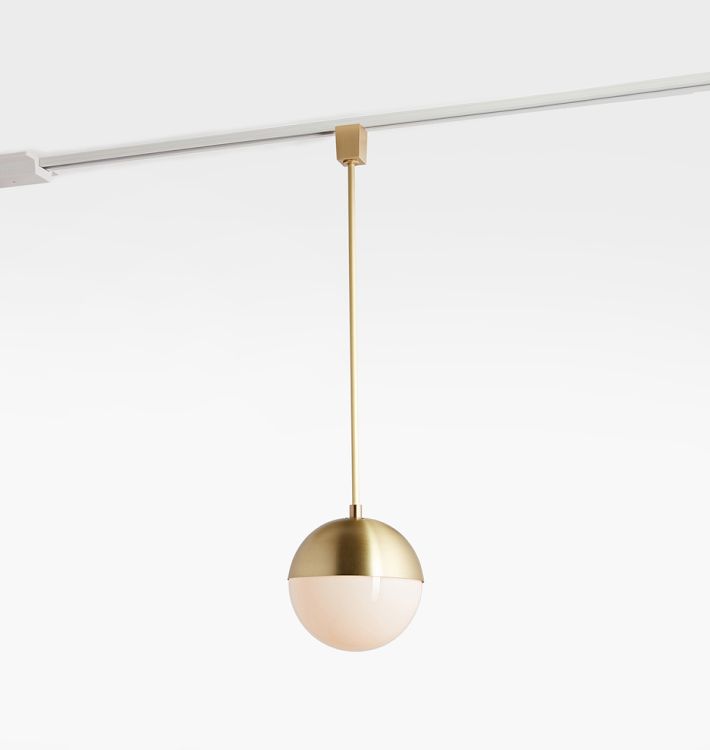 Palo Alto 8&quot; Globe Track Light Pendant