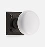 Coleman White Porcelain Knob Mortise Interior Door Set