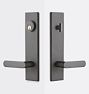 Bowman Brass Lever Exterior Door Tubelatch Set, Oil-Rubbed Bronze 2.375" Standard