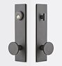 Bowman Brass Knob Exterior Door Tubelatch Set