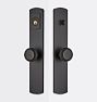 Arched Knob Exterior Door Hardware Tube Latch Set, Oil-Rubbed Bronze