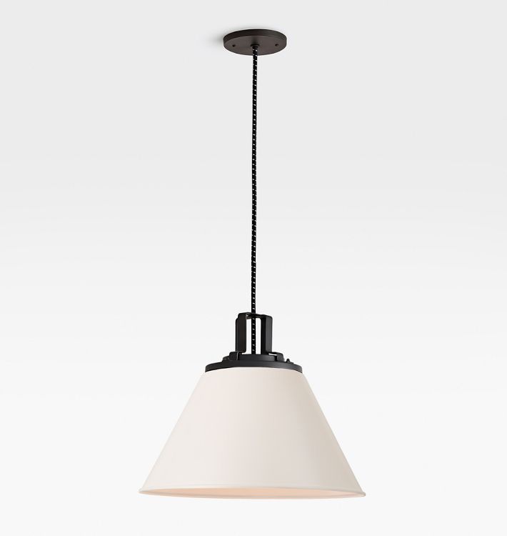 Butte 18&quot; Cone Oil-Rubbed Bronze Pendant