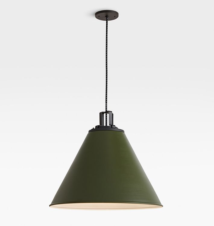 Butte 24&quot; Cone Oil-Rubbed Bronze Pendant