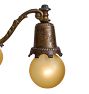 Vintage Romance Revival 5-Light Iron Bare Bulb Chandelier