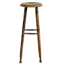 Tall Traditional Wooden Stool