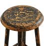 Tall Traditional Wooden Stool