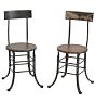 Pair of Height Adjustable Industrial Stools