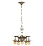 Finely Cast Vintage Classical Revival Polychome Chandelier