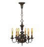 Vintage Sheffield-Style 6-Light Candle Chandelier