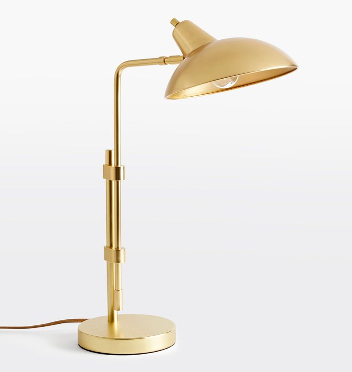 Brendle Table Lamp, Aged Brass