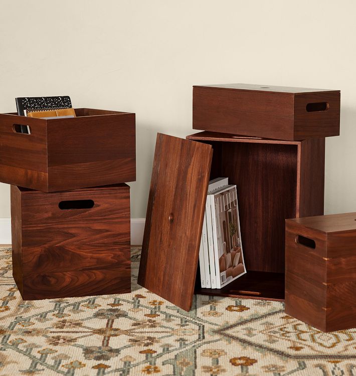 Lidded Walnut Storage Box