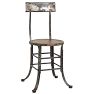 Pair of Height Adjustable Industrial Stools