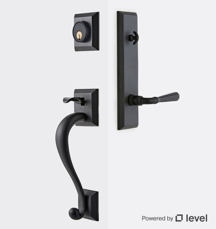 Coleman Exterior Octagonal Lever Tube Latch Door Set with Level Bolt, Smart home technology, OB OB Left 2.375