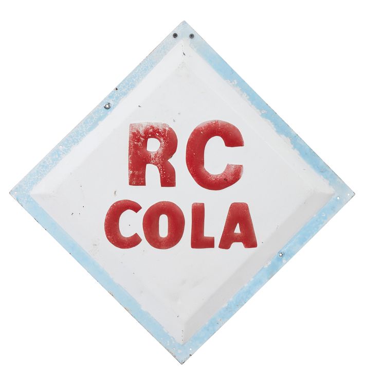 Embossed RC Cola Sign