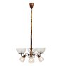 Antique Copper-Flashed Victorian Converted Gas / Electric Chandelier