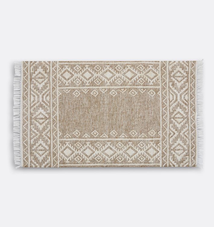 Connoll Indoor/Outdoor Flatweave Rug, Fossil