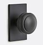 Rigdon Interior Door Set Rectangle Plate with Knob, Passage - Oil-Rubbed Bronze