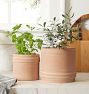 Elsea Ribbed Terracotta Planter