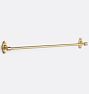 Tolson Single Towel Bar - 24", Aged Brass