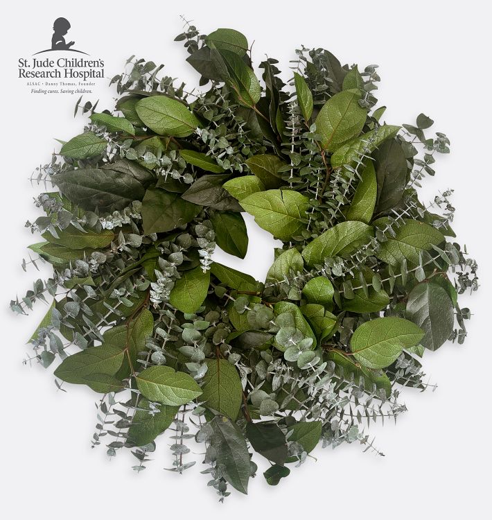 Salal Eucalyptus Dried Wreath