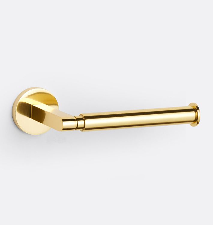 Hughes Toilet Paper Holder, Aged Brass