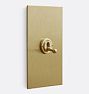 Toggle Switch, Single - Brushed Brass