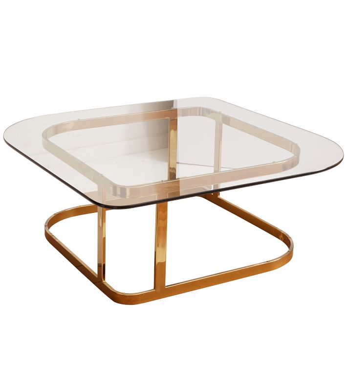 Mid-Century Modern Glass Top CoffeeTable