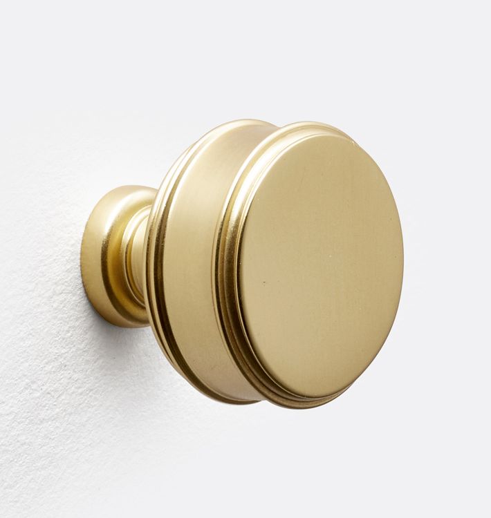 Ladd Cabinet Knob, Aged Brass