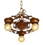 Vintage Classical Revival 3-Light Candle Chandelier