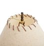 Vintage Mid-Century Table Lamp with Wooden Base