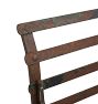 Weathered Vintage Strap Iron Bench