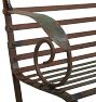 Weathered Vintage Strap Iron Bench