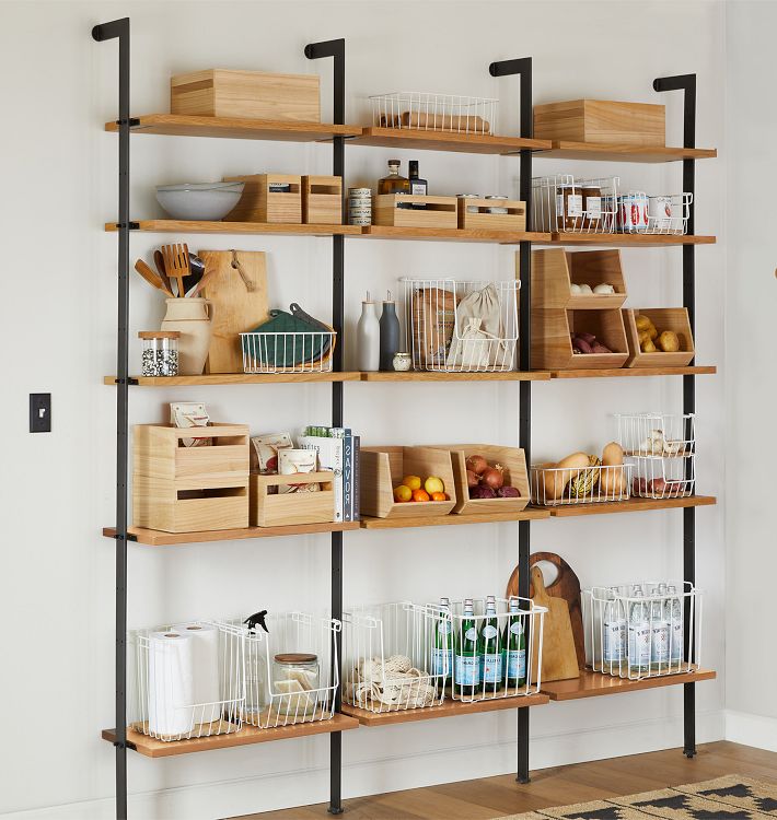 Holgate Triple Modular Shelving Set with 72&quot; Rails