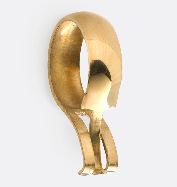 Cafe Pinch Ring, Lacquered Brass