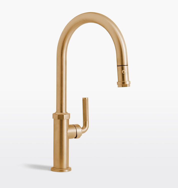 Descanso Pull Down Kitchen Faucet, Satin Bronze PVD