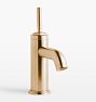 Descanso Smooth Lever Single Hole Bathroom Faucet, Satin Bronze PVD